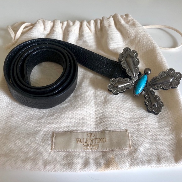Valentino Accessories - Valentino Butterfly Leather Belt